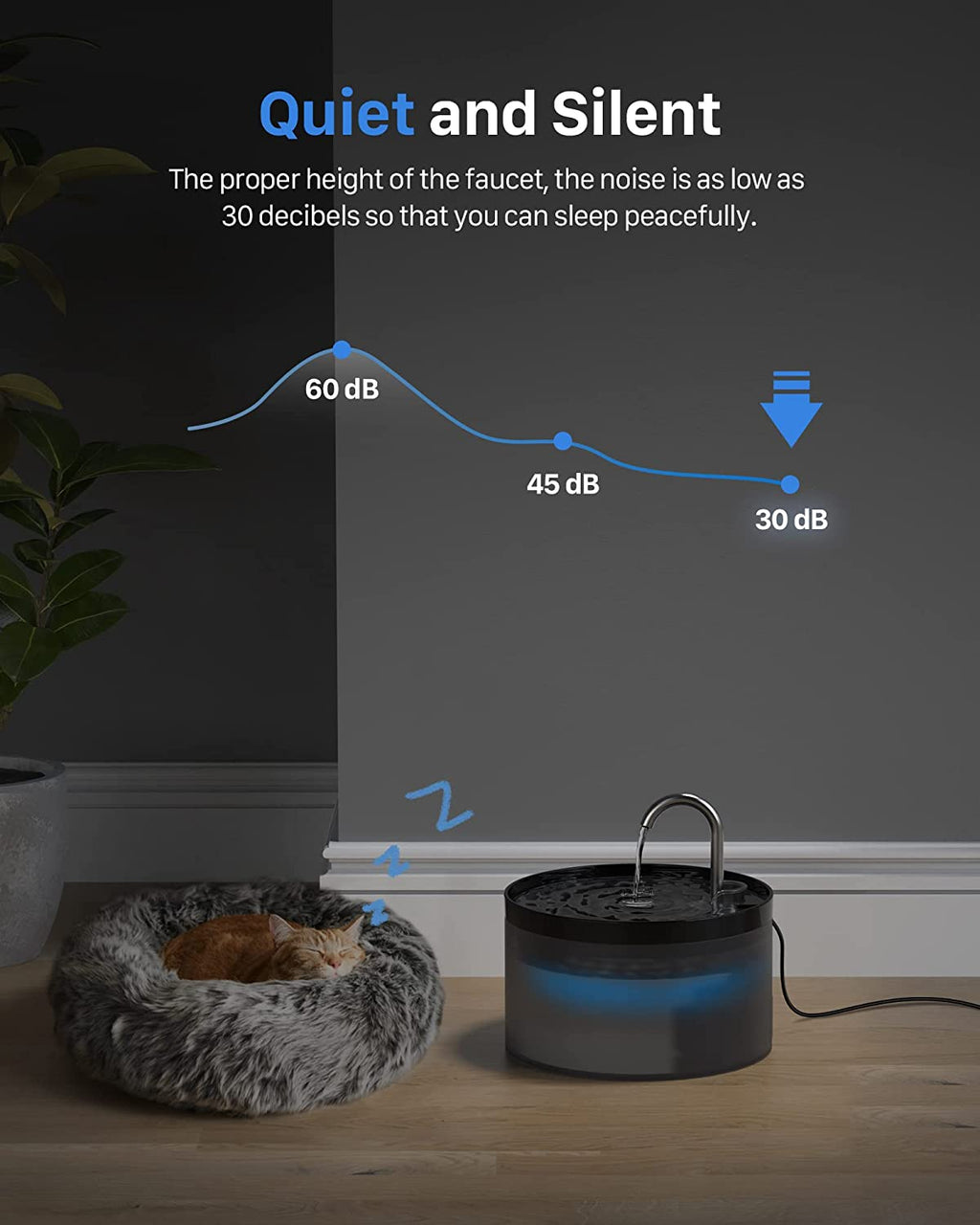 Cat Water Fountain: Dog Bowl Fountains - Automatic Pet Dispenser
