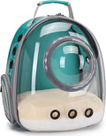 Cat Bubble Backpack Carrier, Space Capsule Astronaut Clear Pet Backpack Carrier for Cat and Small Puppy (Green)