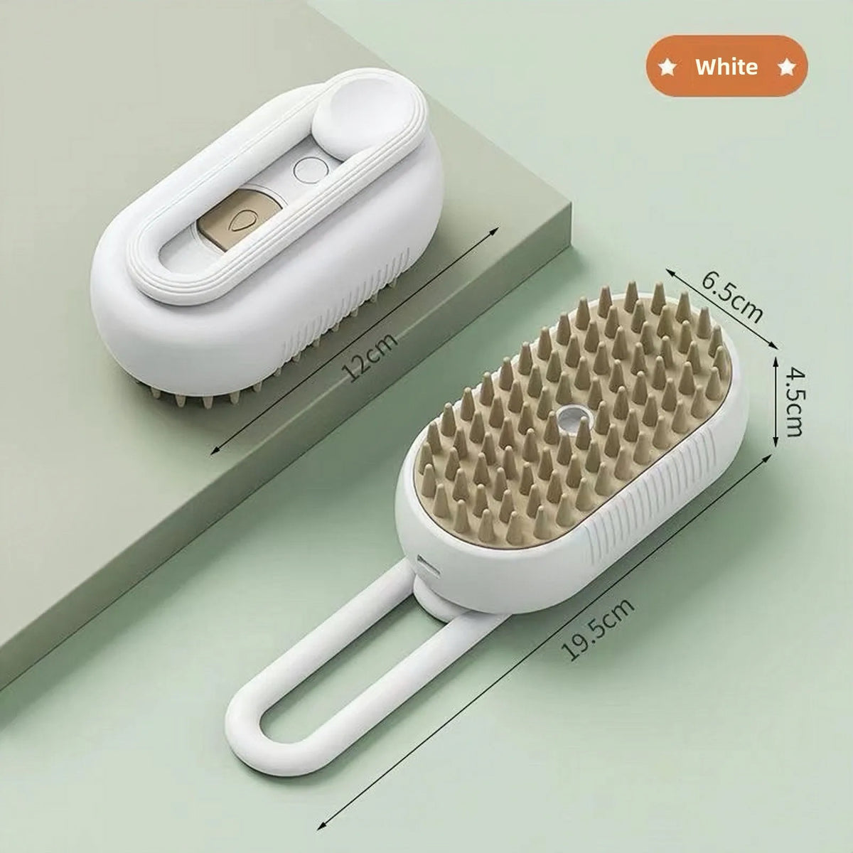 Pet Hair Removal Brush 3 in 1Rechargeable Steaming Dog Cat Hair Brush Pet Spray Massage Comb with Handle Steam Pet Brush